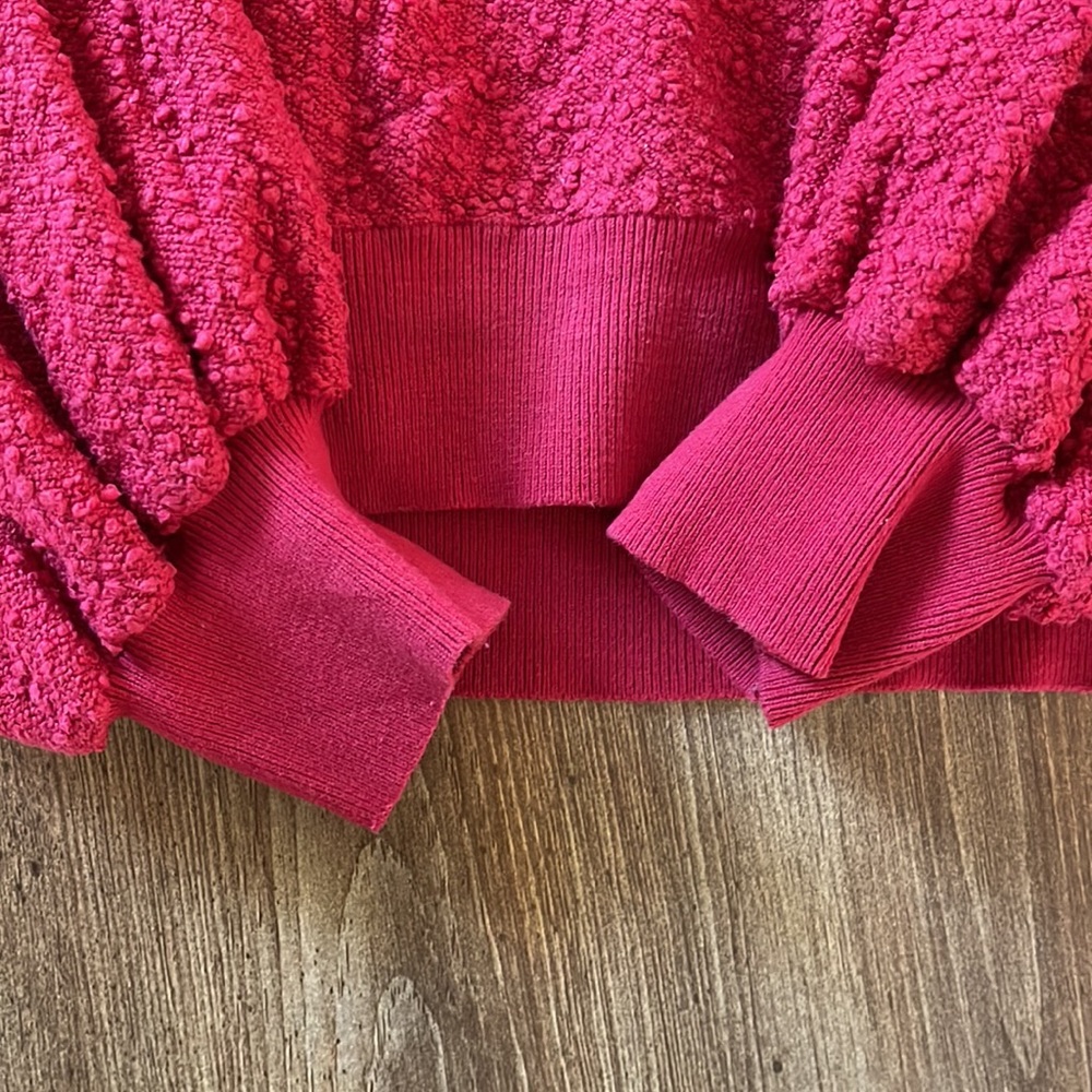 Free people cropped balloon sleeve sweater - Picture 3 of 7